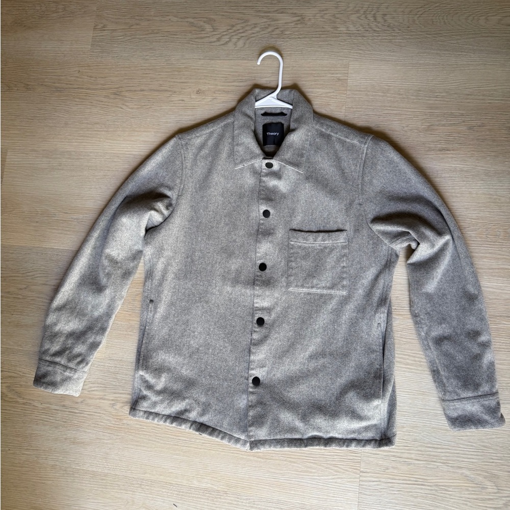Theory Light Gray Shirt Jacket